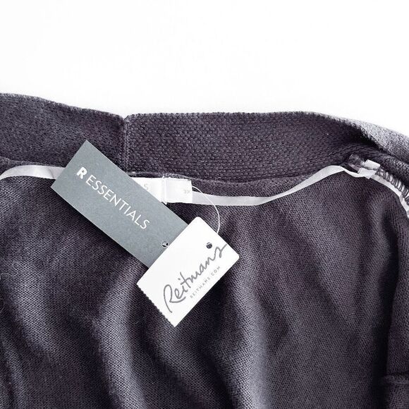 R Essentials Reitmans Women's Knitted Open Front Cardigan Black Size 3X Plus NWT - Picture 3 of 9